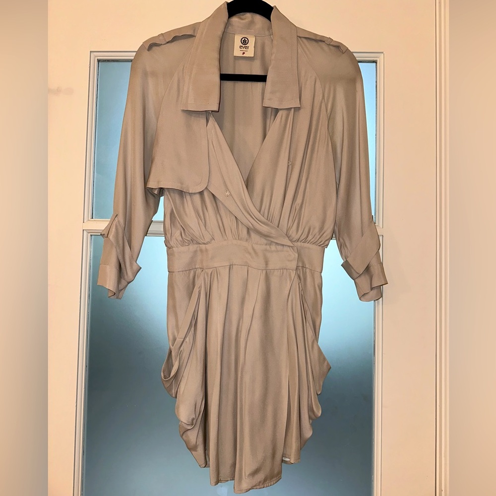 EVER Trench Style Mini Dress. Size XS.